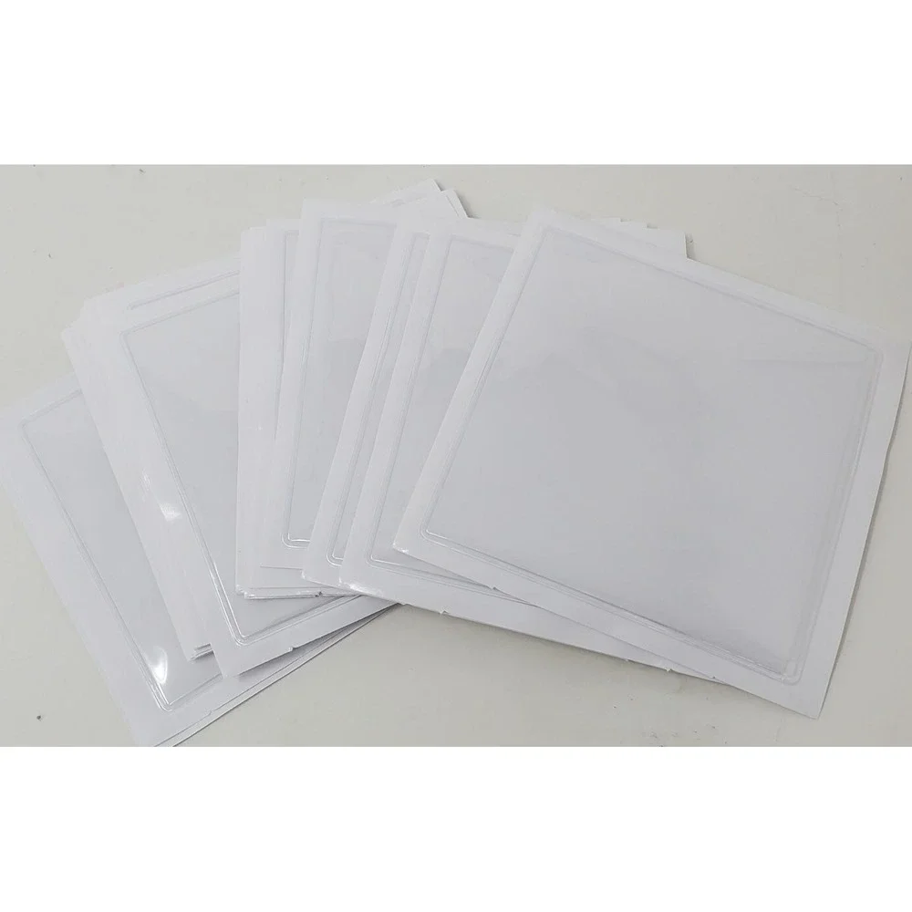 Self Adhesive Square Label Pockets 20ea 3.54